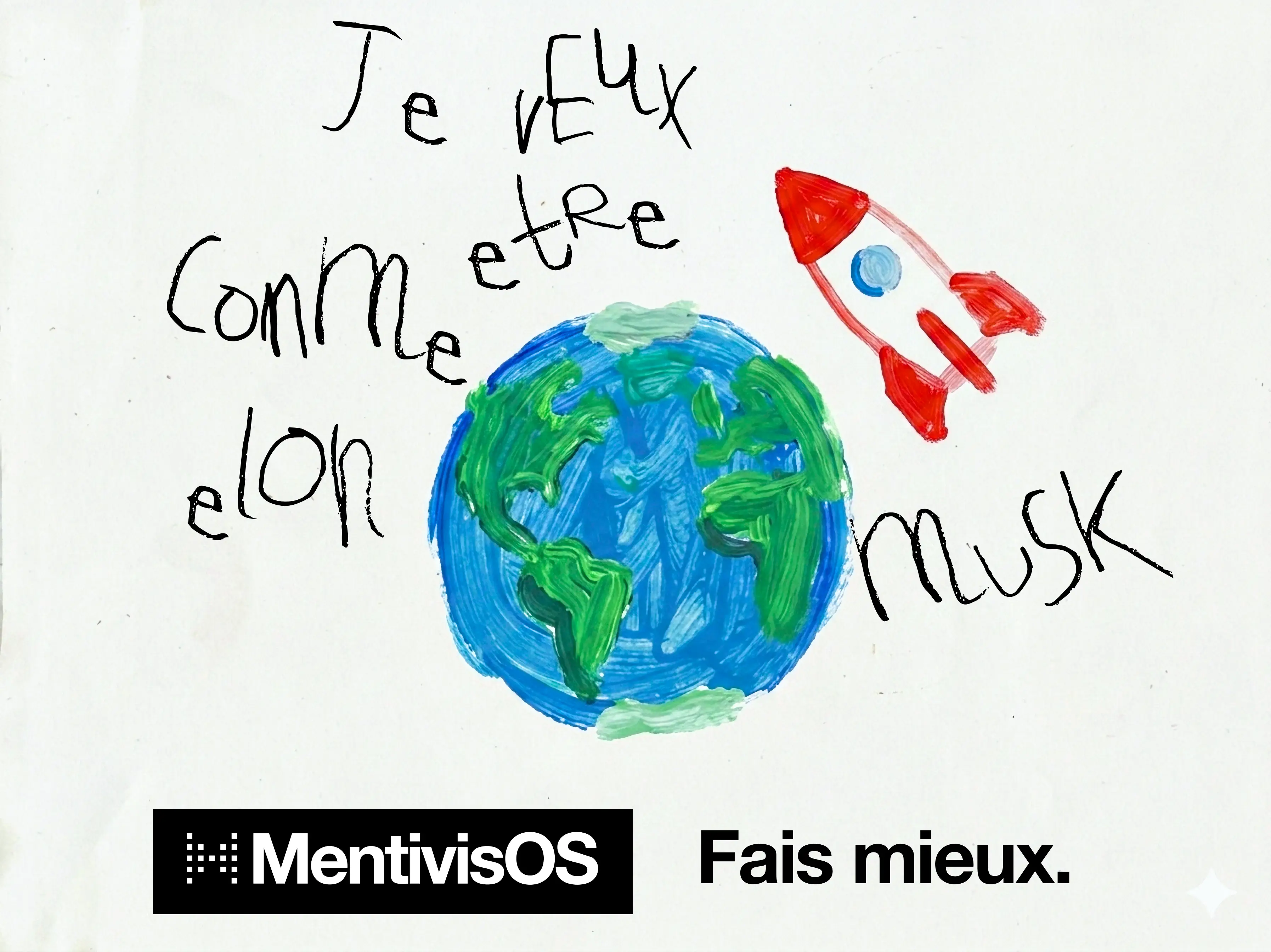MentivisOS Poster: I want to be like Elon Musk — Do better.